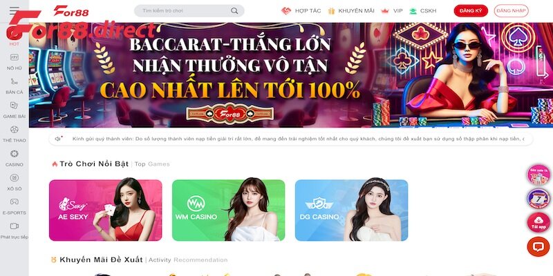 Casino Online For88 là gì?