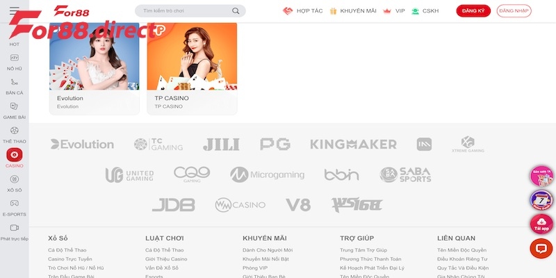 Những trải nghiệm trò chơi đỉnh cao tại Casino Online For88