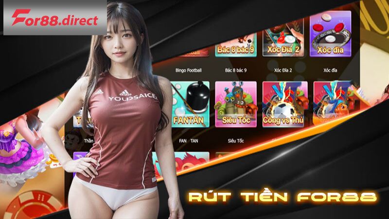 Rút tiền For88 được cực kỳ đơn giản và dễ thao tác