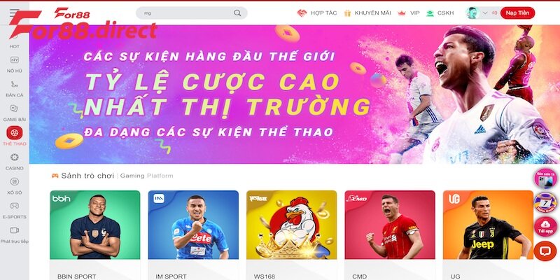 Tổng quan về thể thao For88